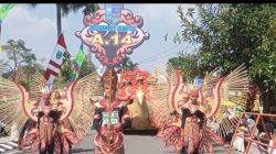 Tampilan Pawai Budaya SMPN 4 Magetan “Jalak Lawu Sebagai Sahabat Pendaki Gunung Lawu “