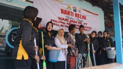 Sambut HUT ke-77, Polwan Polresta Sidoarjo Gelar Bakti Religi