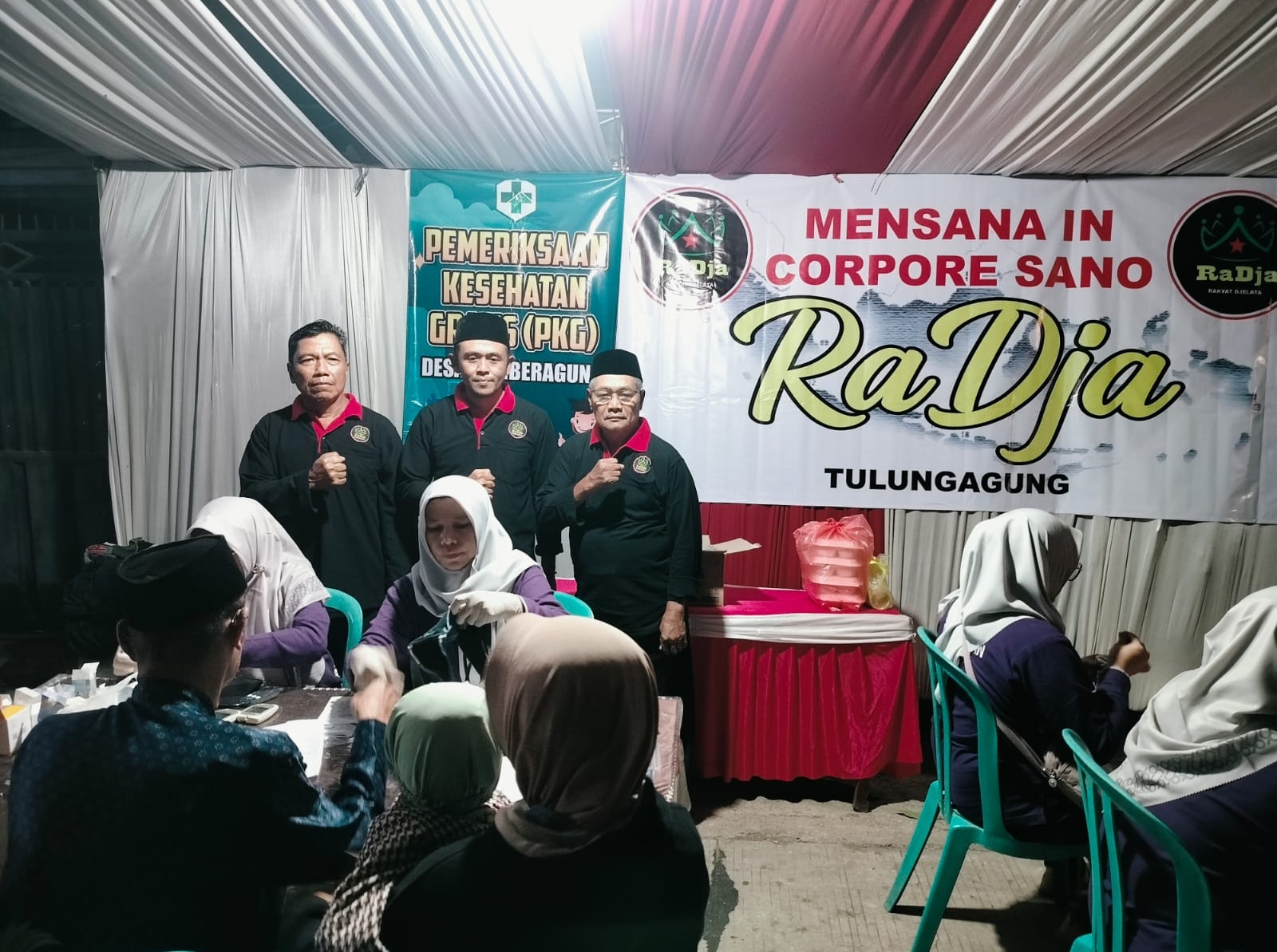 Peduli Sosial, Ormas RaDja Tulungagung Gelar Layanan Kesehatan Gratis