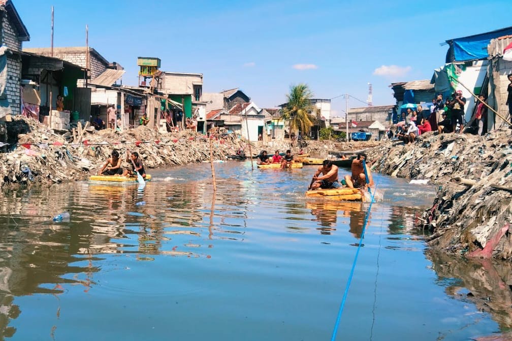 Dulunya Kumuh, Sungai Kalianak Mulai Bersih, Dijadikan Panggung Lomba Dayung