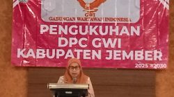 GWI Jember Dikukuhkan, Bupati Fawait Ajak Pers Ikut Cerdaskan Bangsa