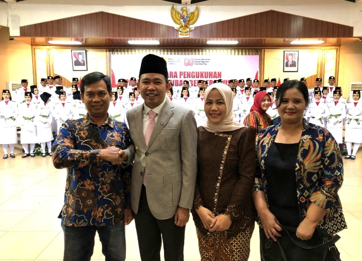 Dikukuhkan Bupati, Anak Wartawan GWI Gabung Paskibraka Jember 2025