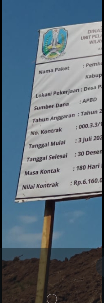 Proyek APBD Provinsi Jatim Rp6,16 M Tak Cantumkan Nama Pelaksana dan Konsultan
