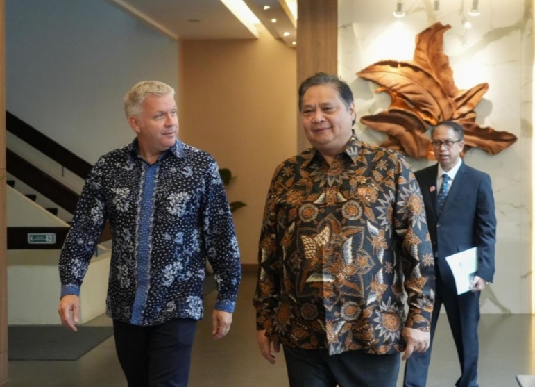 Terima Dubes Kanada, Menko Airlangga Bahas Penguatan Ekonomi Belateral