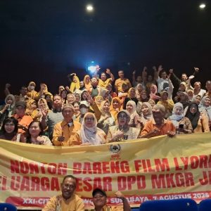 MKGR Jatim Nobar Lyora, Kodrat Sunyoto : Support Ibu Menteri Meutya Hafid & Fajri
