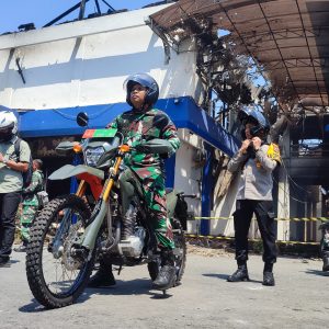 Pasca Kerusuhan, Polisi-TNI Jaga Ketat Kota Kediri