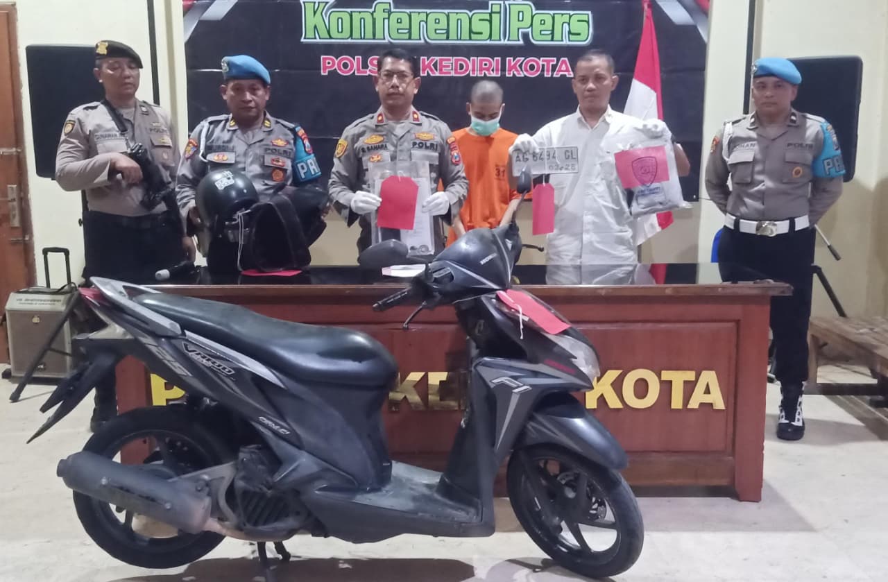 Remaja Diduga Terlibat Curanmor di Kediri Ditangkap Polisi