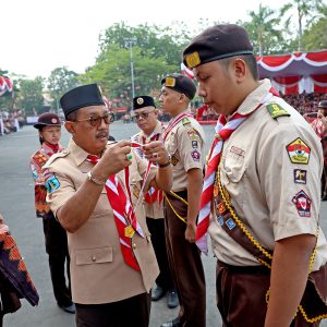 Hari Pramuka Ke-64, Wawali Armuji Sampaikan Pesan Penting