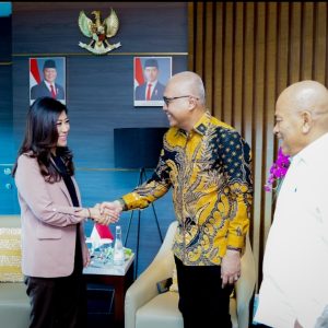Menkomdigi Meutya Hafid Terima Kunjungan Ketum PWI dan Ketua DK Terpilih