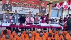 Polresta Banyuwangi Ungkap 37 Kasus Narkoba, Amankan 43 Tersangka 