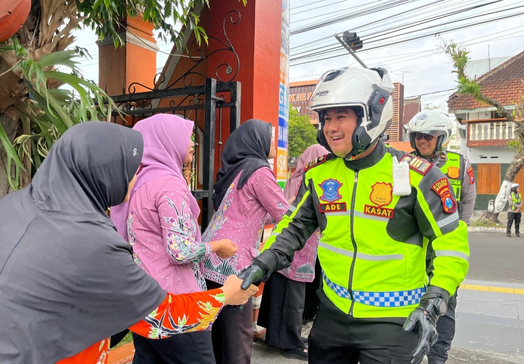 Satlantas Adakan Kegiatan Patroli Rawan Pagi di Seputaran Kota Magetan