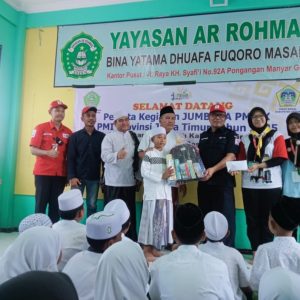 PMI Jawa Timur Gelar Bhakti Sosial Jumbara PMR X 2025 di Yayasan Ar Rohmah Gresik