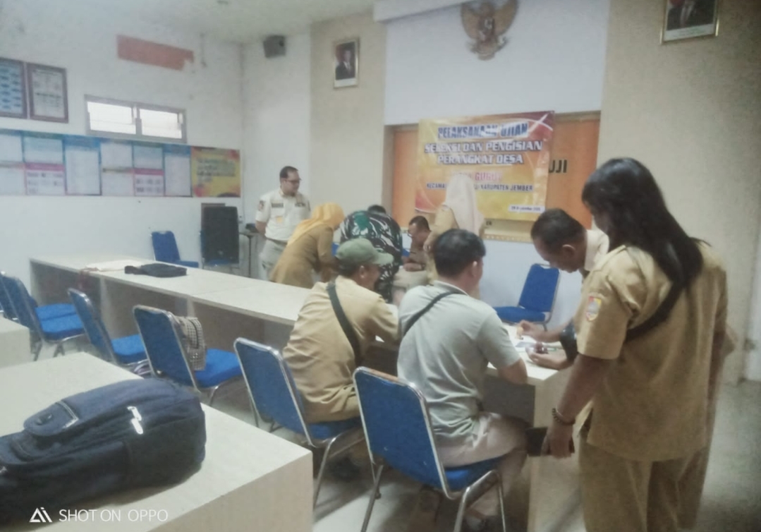 Ada Apa ? Tes Pengisian Perangkat 4 Desa Bertempat di Kantor Kecamatan , Ini Penjelasan Camat Rambipuji