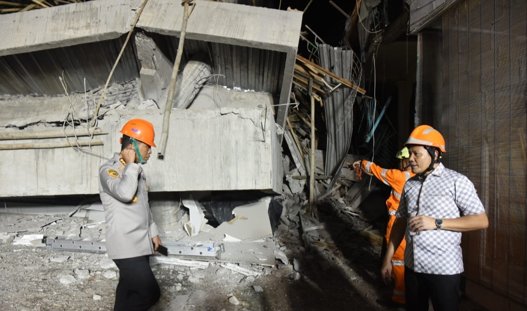 Gedung Ponpes di Buduran Ambruk, Belasan Santri Terluka