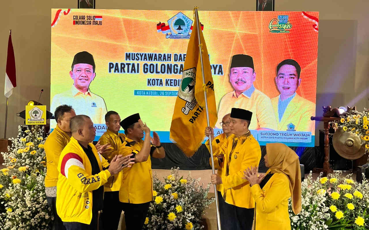 Sujono Teguh Wijaya Kembali Pimpin Golkar Kota Kediri Lewat Musda XI