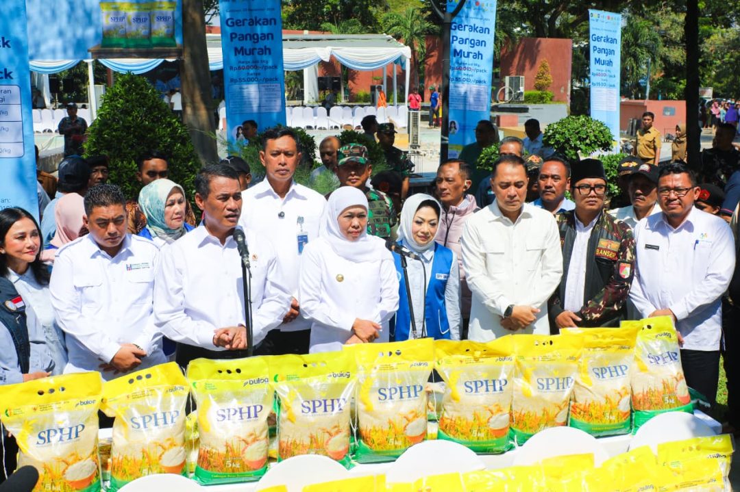 Gubernur Jatim Khofifah Sebut Gerakan Pangan Murah di Jatim Capai 828 Titik