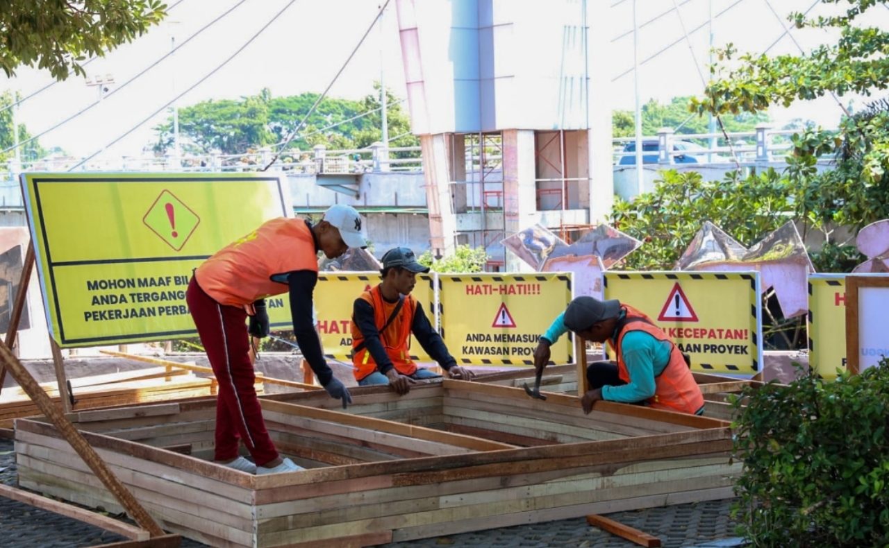 Setahun Berlalu, Pemkot Kediri Akhirnya Rehabilitasi Jembatan Brawijaya
