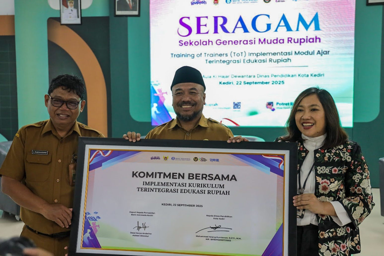 Kota Kediri Menjadi Pionir Edukasi Rupiah, Disdik dan BI Integrasikan ke Mata Pelajaran Sekolah