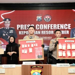 Polres Jember Bongkar Jaringan Narkoba, 15 Tersangka Diamankan