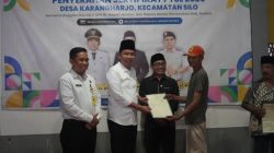 Bupati Jember Serahkan 1500 Sertifikat PTSL Gratis