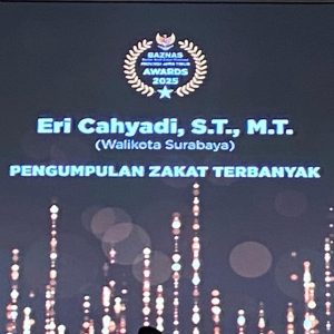 Baznas Jatim Nobatkan Eri Cahyadi sebagai Kepala Daerah Pengumpul Zakat Terbanyak Baznas Jatim Nobatkan Eri Cahyadi sebagai Kepala Daerah Pengumpul Zakat Terbanyak