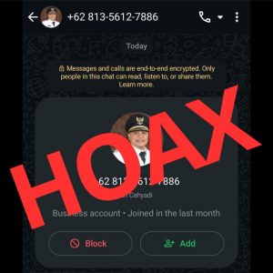 Waspada! Penipu Gunakan Nama Wali Kota Eri Lewat WhatsApp Waspada! Penipu Gunakan Nama Wali Kota Eri Lewat WhatsApp