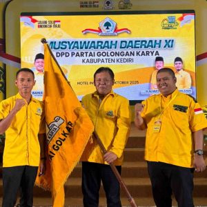M. Hadi Setiawan Aklamasi Pimpin Golkar Kabupaten Kediri, Target Lonjak ke 8 Kursi DPRD