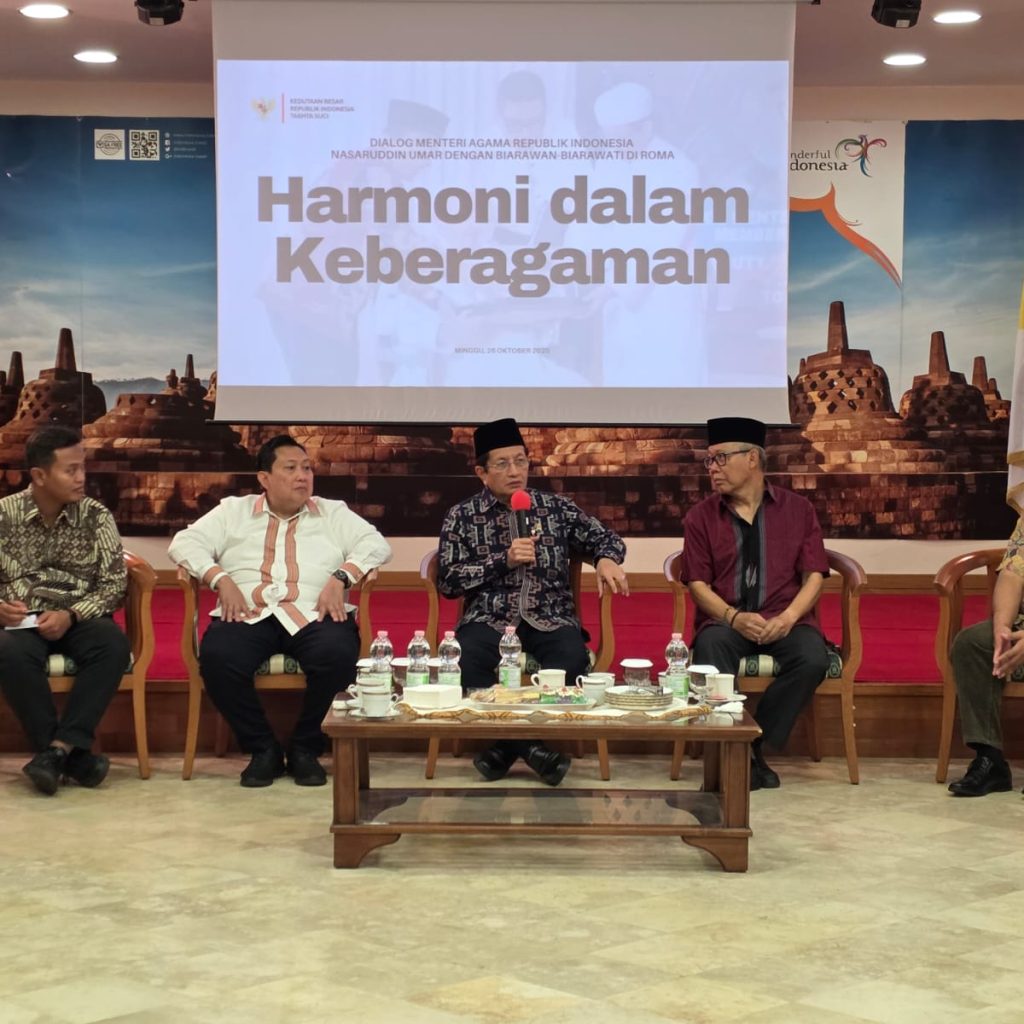 Di Italia, Menag Nasaruddin Temui Imam, Biara dan Biarawati Bicara Tentang Cinta