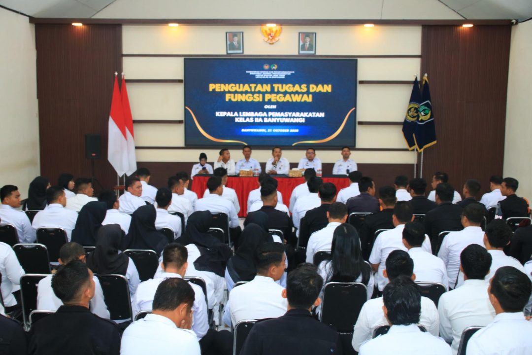 Kalapas Banyuwangi Tekankan Profesionalitas dalam Menjalankan Tugas