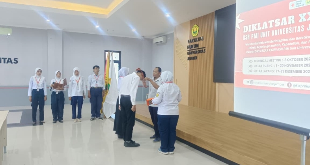 Selama 60 Hari, KSR PMI Univ. Jember Gelar Diklatsar Angkatan 33 