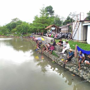 Ikan Monster Jadi Buruan, Wisata Pemancingan Embung Jatimalang Kota Blitar Picu Adrenalin