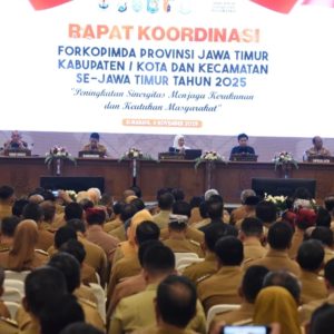 Hadiri Rakor Forkopimda Jatim, Bupati H. Subandi Perkuat Kolaborasi Menciptakan Kesejahteraan Sidoarjo