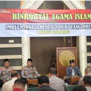 Pembinaan Rohani dan Mental, Polresta Banyuwangi Bentuk SDM Polri yang Unggul dan Berkarakter