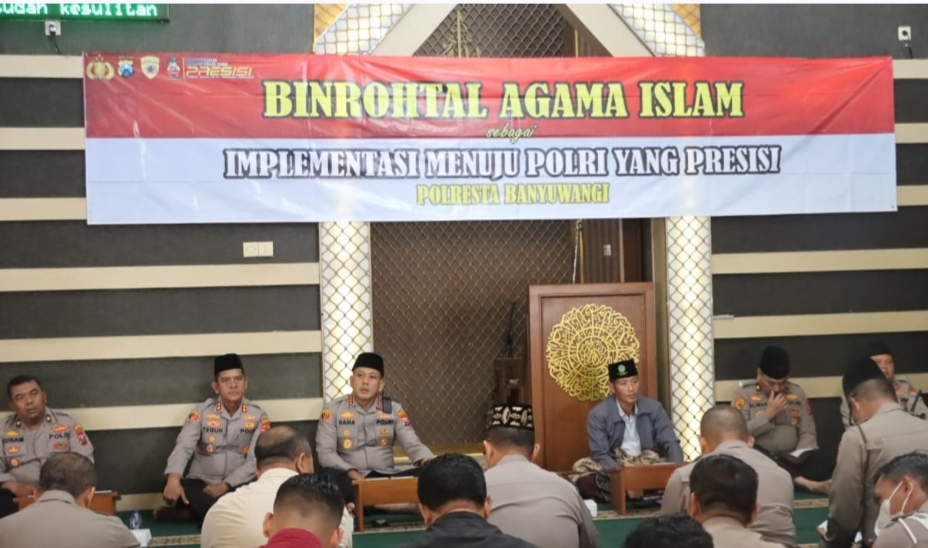 Pembinaan Rohani dan Mental, Polresta Banyuwangi Bentuk SDM Polri yang Unggul dan Berkarakter