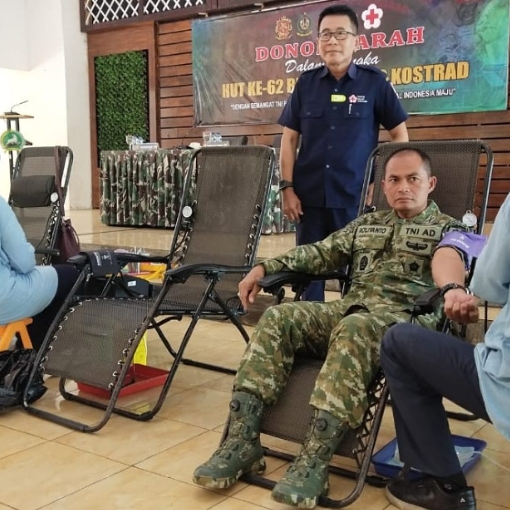 Rayakan HUT ke-62, Brigif 9 Jember Sumbang 108 Kantong Darah