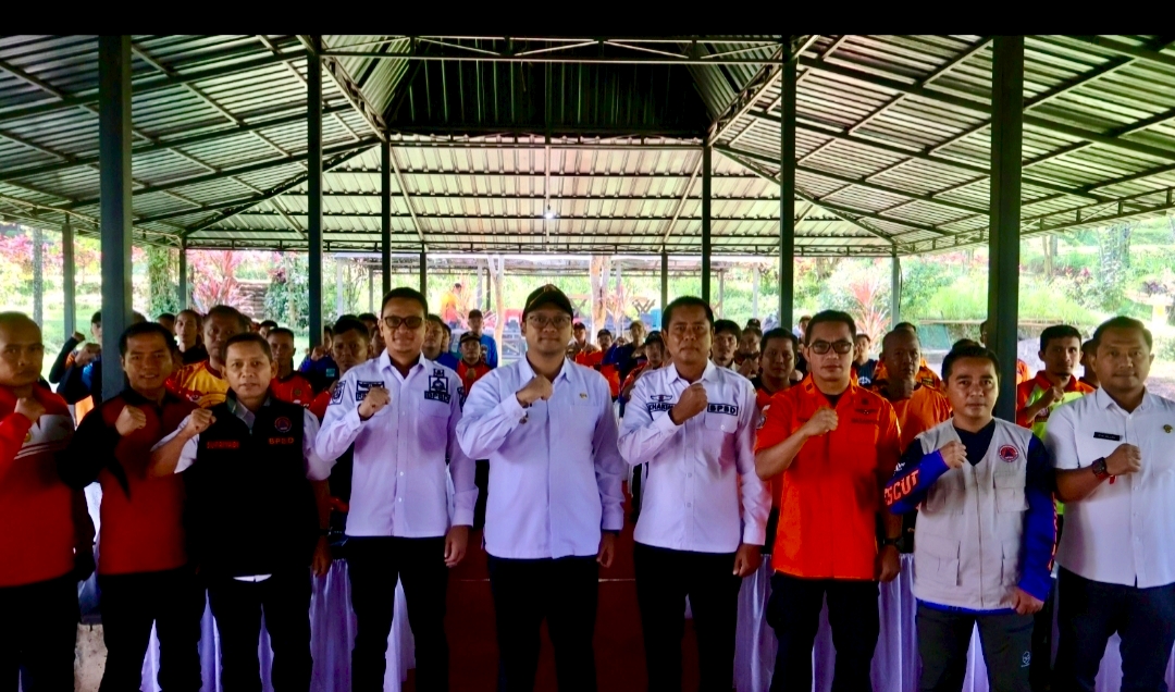 Upgrade Kompetensi Anggota Relawan Bencana BPBD Kab Mojokerto Gelar Diklat Vertical Rescue
