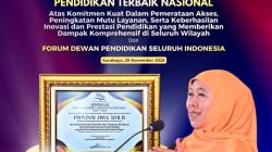Pemprov Jatim Raih Penghargaan Kategori Daerah dengan Kinerja Pendidikan Terbaik Nasional, Ini Kata Gubernur Khofifah