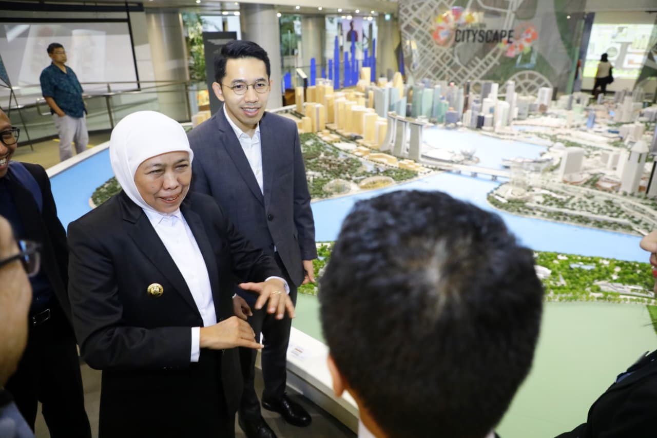 Gubernur Khofifah Ingin Contoh URA Singapore City Gallery di Jatim