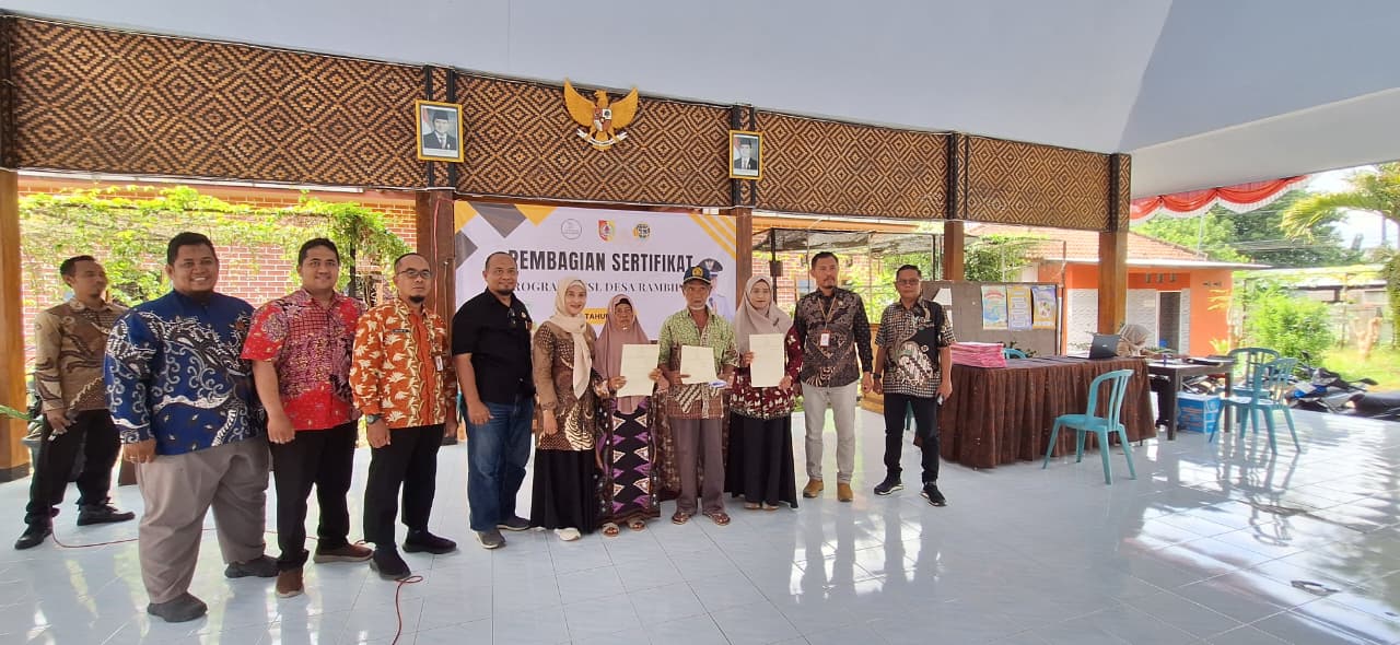BPN Jember Bagikan Sertipikat PTSL di Desa /Kecamatan Rambipuji