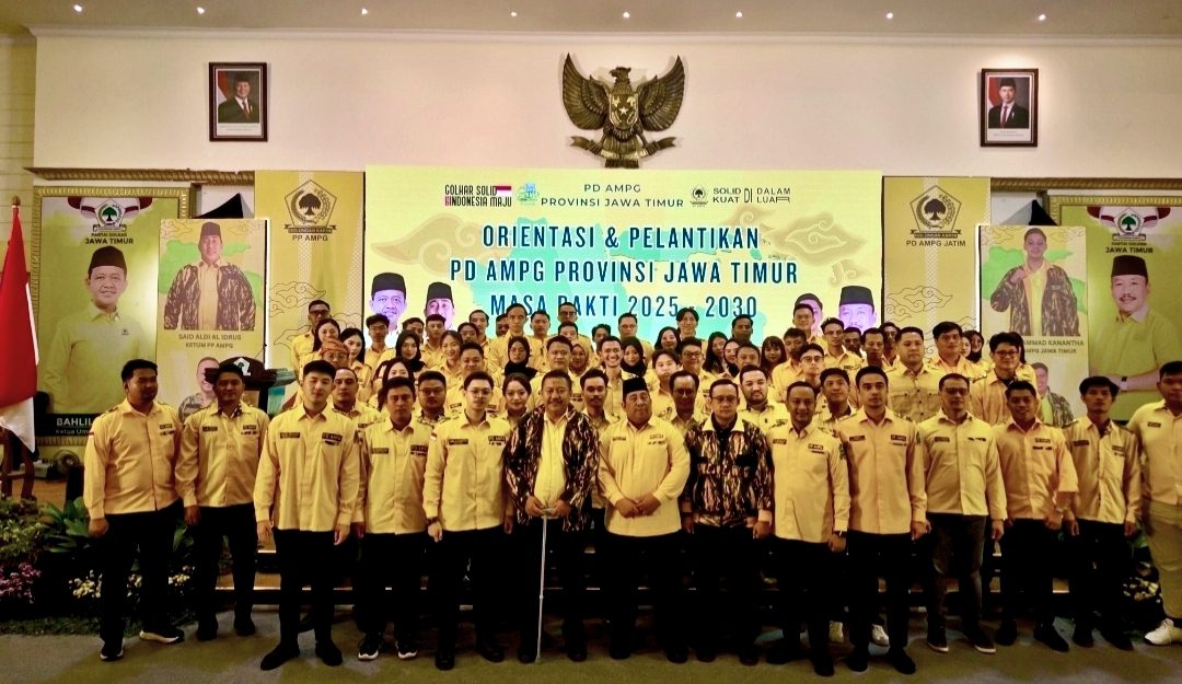 Pengurus PD AMPG Jatim Dilantik, Adiel Muhammad Kanantha Siap Penuhi Target 100ribu Kader Muda