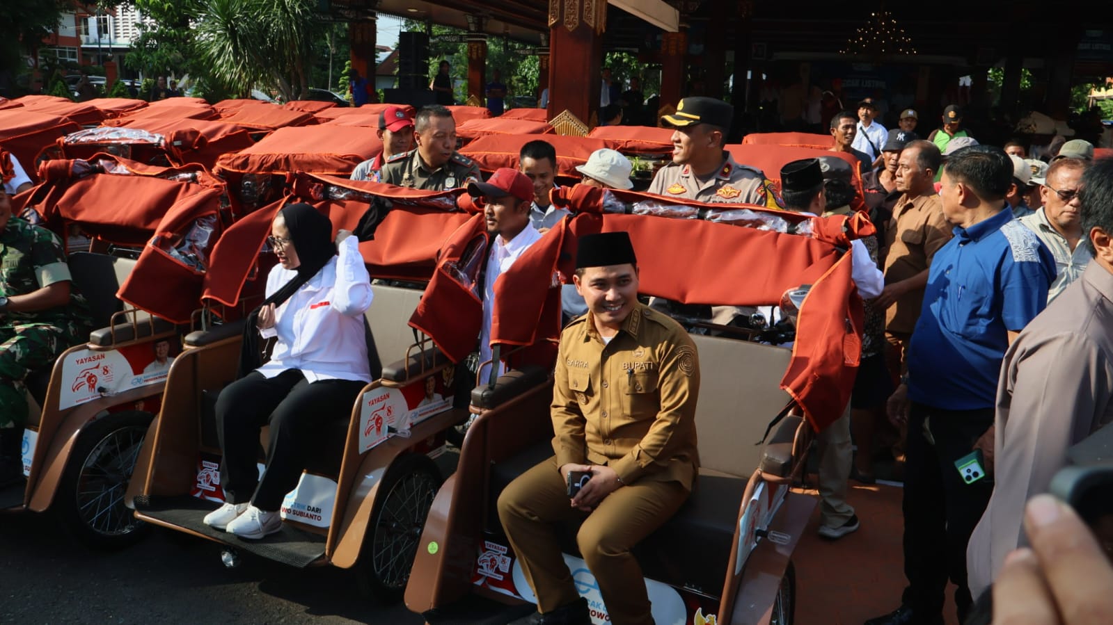 Bantuan Presiden Prabowo, Becak Listrik untuk Abang Becak Mojokerto