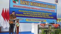 Mas Dhito Ingatkan Pentingnya Regenerasi di Acara Musda Dekopinda Kabupaten Kediri