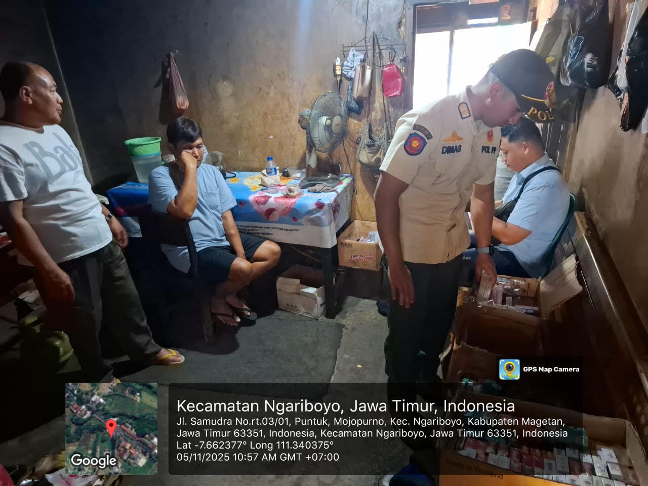 Operasi Pemberantasan Barang Kena Cukai Ilegal Di Magetan, Ratusan Bungkus Rokok Disita