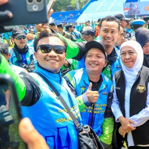 Gubernur Khofifah Apresiasi Sinergi Jajaran Kepolisian Bersama Ojol Jaga Kamtibmas di Jatim