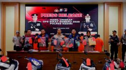 Polres Kediri Ungkap 15 Kasus Kriminal dalam Operasi Sikat Semeru 2025, 14 Tersangka Ditangkap