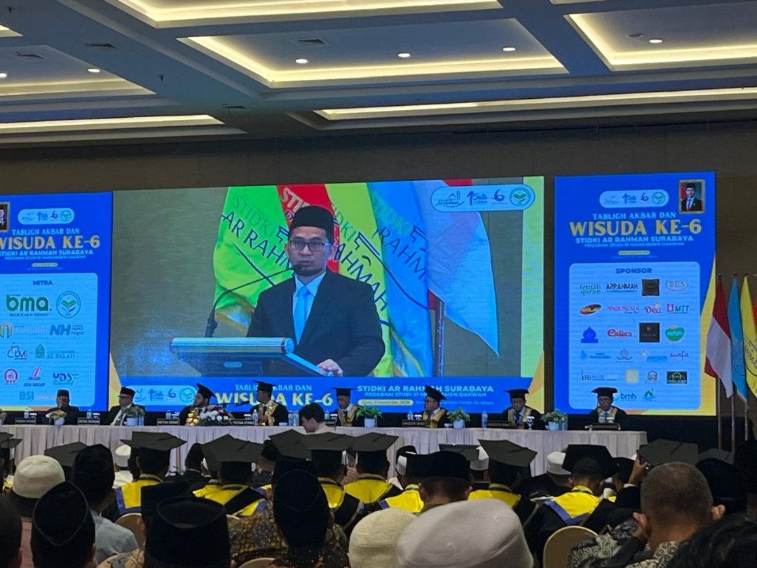 30 Hafidz dan 13 Sanad, Wisudawan ke-6 STIDKI Ar Rahmah Surabaya Sudah Memakmurkan Masjid se Indonesia