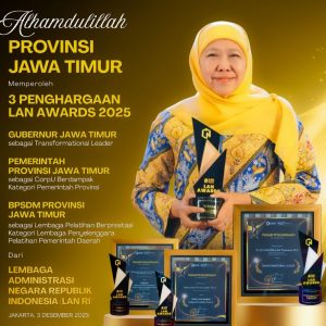 Borong Tiga Penghargaan Strategis Bukti Kepemimpinan Transformatif bagi Jawa Timur