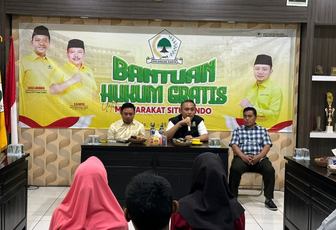 Tim Hukum Golkar Situbondo dan Golkar Jatim Gelar Bantuan Hukum Secara Gratis Bagi Masyarakat