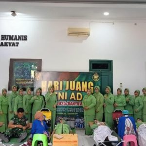 Solidaritas Merah Putih: Kodim 0825/Banyuwangi Gelar Donor Darah Peringati Hari Juang TNI AD