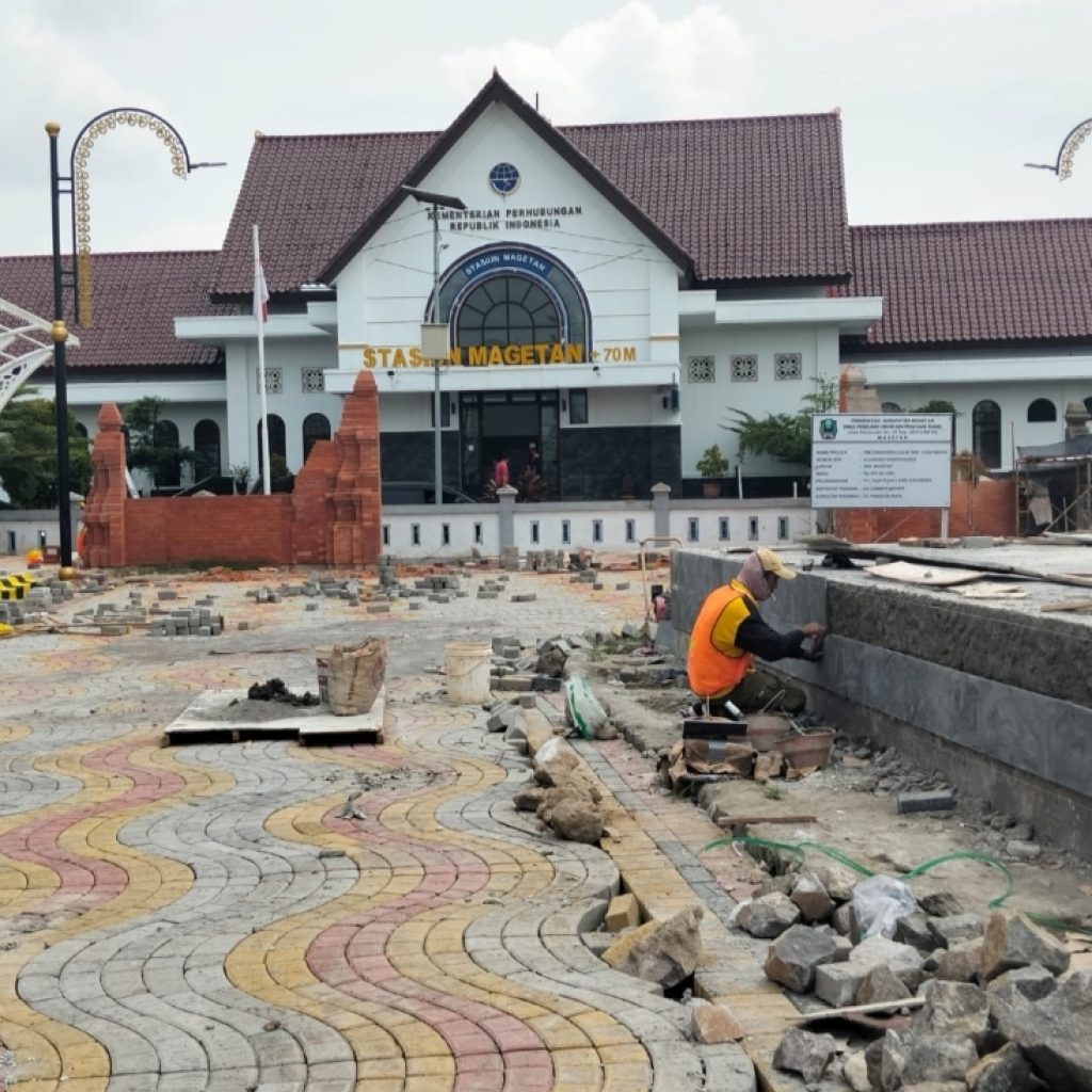 Dinas PUPR Gelontorkan 831 juta Bangun Pintu Masuk Selatan Stasiun Magetan